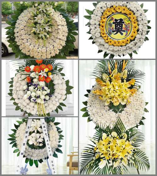 山东青岛胶州市胶西镇大刘家疃西村花圈速递